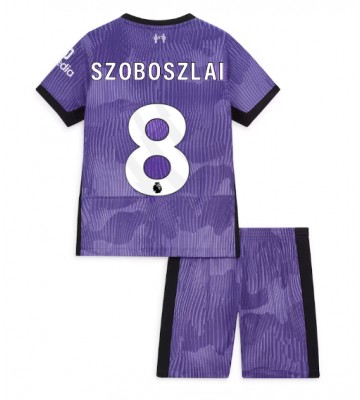 Liverpool Szoboszlai Dominik #8 Replica Third Stadium Kit for Kids 2023-24 Short Sleeve (+ pants)